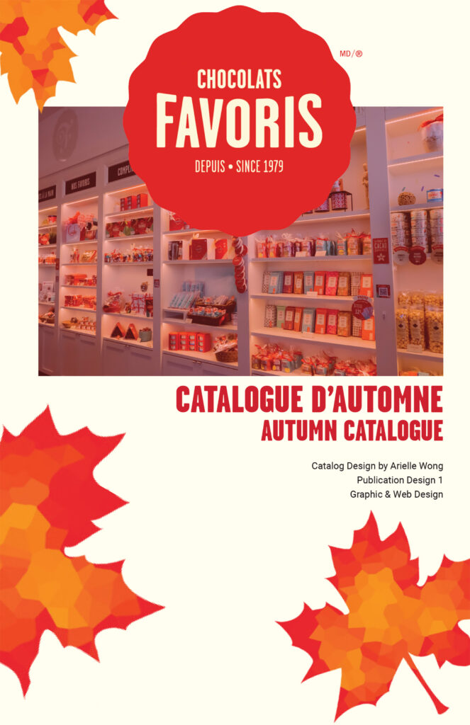 Cover page of a Chocolate Favoris catalogue.