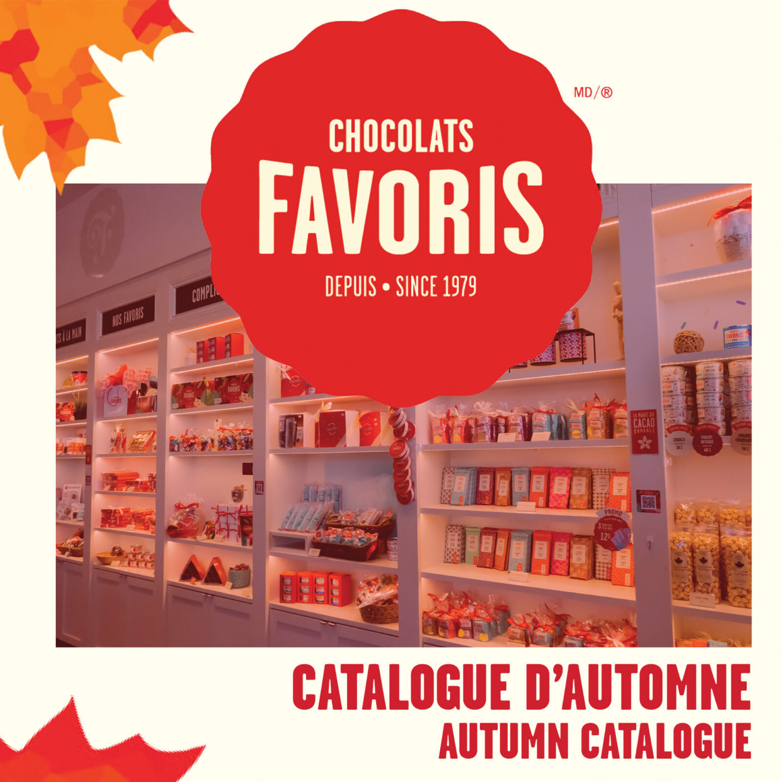 Fall catalog for Chocolats Favoris
