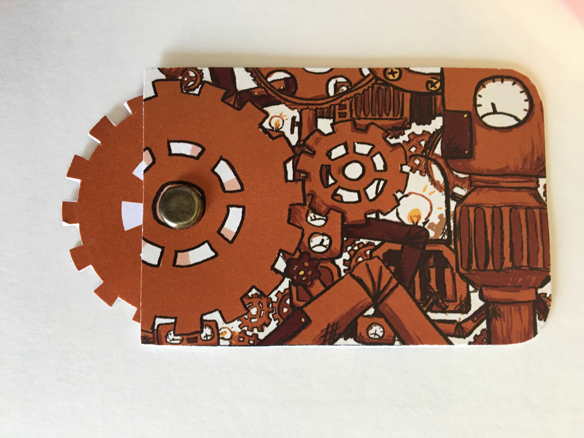 Backside of Automate's business card