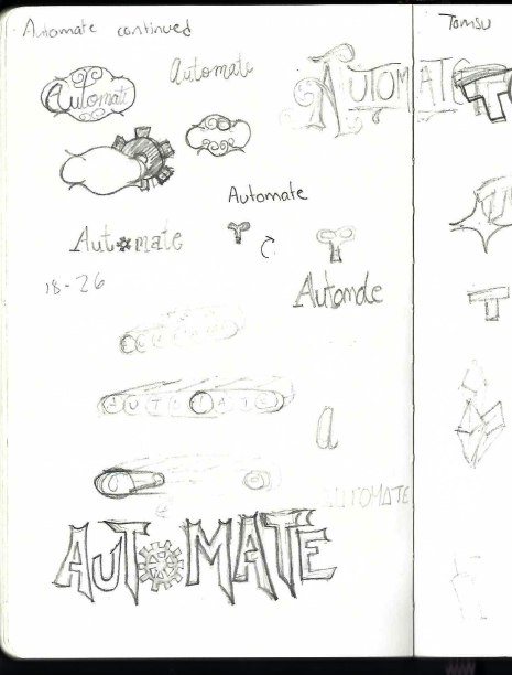 More sketches of the Automate logo